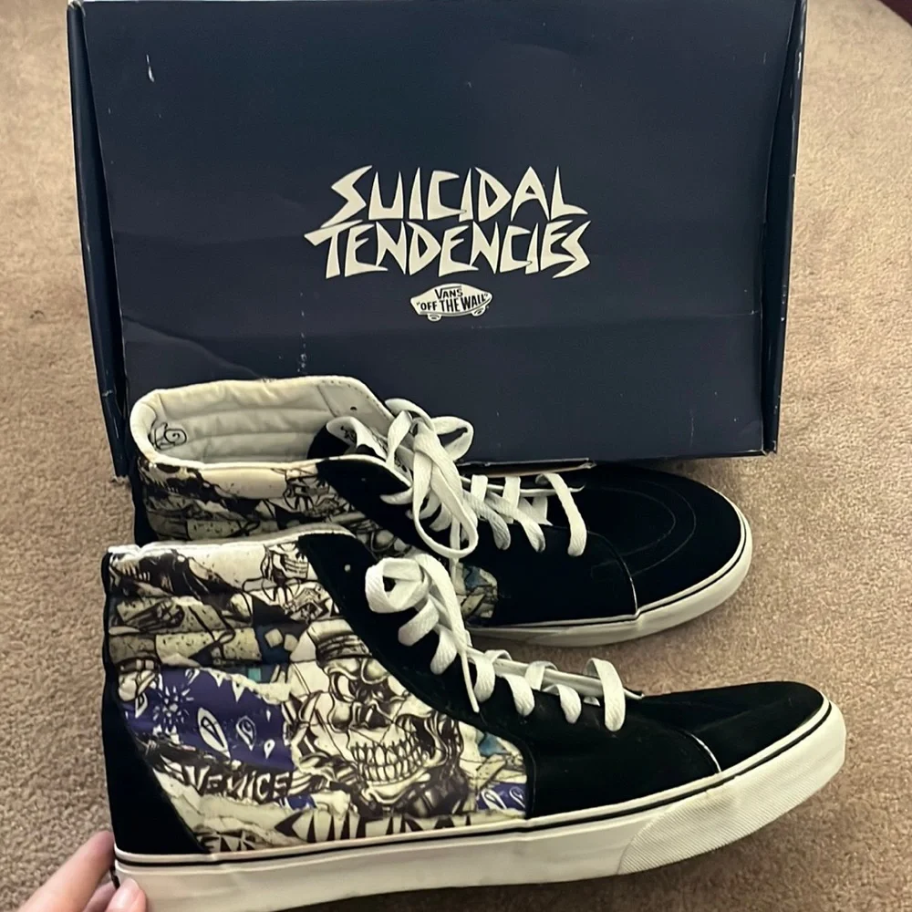 Vans | Shoes | Suicidal Tendencies Sk8hi Vans High Tops | Poshmark